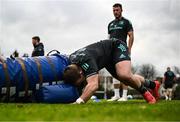 23 January 2023; John McKee during a Leinster Rugby squad training session at UCD in Dublin. Photo by Harry Murphy/Sportsfile