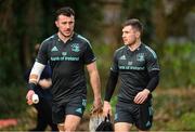 23 January 2023; Will Connors and Luke McGrath during a Leinster Rugby squad training session at UCD in Dublin. Photo by Harry Murphy/Sportsfile