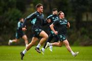 23 January 2023; Aitzol King and Liam Turner during a Leinster Rugby squad training session at UCD in Dublin. Photo by Harry Murphy/Sportsfile