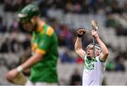 22 January 2023; TJ Reid of Shamrocks Ballyhale celebrates after his side's victory in the AIB GAA Hurling All-Ireland Senior Club Championship Final match between Shamrocks Ballyhale of Kilkenny and Dunloy Cúchullain's of Antrim at Croke Park in Dublin. Photo by Piaras Ó Mídheach/Sportsfile