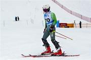 24 January 2023; Ethan Bouchard of Team Ireland after competing in the boys slalom event during day one of the 2023 Winter European Youth Olympic Festival at Friuli-Venezia Giulia in Udine, Italy. Photo by Eóin Noonan/Sportsfile