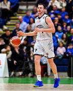 21 January 2023; Kristijan Andabaka of DBS Éanna during the Basketball Ireland Pat Duffy National Cup Final match between DBS Éanna and University of Galway Maree at National Basketball Arena in Tallaght, Dublin. Photo by Ben McShane/Sportsfile