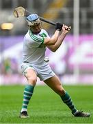 22 January 2023; TJ Reid of Shamrocks Ballyhale takes a free during the AIB GAA Hurling All-Ireland Senior Club Championship Final match between Shamrocks Ballyhale of Kilkenny and Dunloy Cúchullain's of Antrim at Croke Park in Dublin. Photo by Ramsey Cardy/Sportsfile