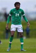 21 January 2023; Jaden Umeh of Republic of Ireland during the International friendly match between Republic of Ireland U15's and Australia U16's at the FAI National Training Centre in Dublin. Photo by Ben McShane/Sportsfile