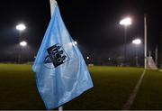 24 January 2023; A detailed view of a sideline flag before the Ashbourne Cup Round 2 match between UCD and South East Technological University Waterford at Billings Park, UCD in Dublin. Photo by Sam Barnes/Sportsfile
