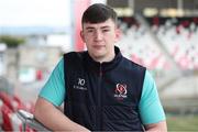 24 January 2023; Harry Sheridan during an Ulster Rugby press conference at Kingspan Stadium in Belfast. Photo by John Dickson/Sportsfile