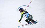 25 January 2023; Eábha McKenna of Team Ireland competing in the girls slalom event during day two of the 2023 Winter European Youth Olympic Festival at Friuli-Venezia Giulia in Udine, Italy. Photo by Eóin Noonan/Sportsfile