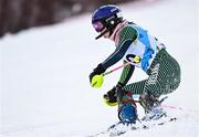 25 January 2023; Eábha McKenna of Team Ireland competing in the girls slalom event during day two of the 2023 Winter European Youth Olympic Festival at Friuli-Venezia Giulia in Udine, Italy. Photo by Eóin Noonan/Sportsfile