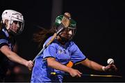 24 January 2023; Kate Kirwan of UCD in action against Carlise Comerford of SETU Waterford during the Ashbourne Cup Round 2 match between UCD and South East Technological University Waterford at Billings Park, UCD in Dublin. Photo by Sam Barnes/Sportsfile