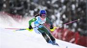 25 January 2023; Eábha McKenna of Team Ireland competing in the girls slalom event during day two of the 2023 Winter European Youth Olympic Festival at Friuli-Venezia Giulia in Udine, Italy. Photo by Eóin Noonan/Sportsfile