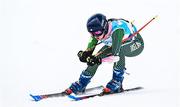 26 January 2023; Eábha McKenna of Ireland competing in the girls giant slalom event during day three of the 2023 Winter European Youth Olympic Festival at Friuli-Venezia Giulia in Udine, Italy. Photo by Eóin Noonan/Sportsfile