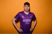 25 January 2023; Thomas Considine stands for a portrait during a Wexford FC squad portrait session at South East Technological University in Carlow. Photo by Seb Daly/Sportsfile