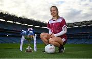 26 January 2023; In attendance at Croke Park, Dublin, to launch the 2023 Yoplait Ladies HEC third-level Ladies Football Championships is Hannah Noone of University of Galway. Yoplait Ireland, the 'Official Yogurt of the LGFA' has confirmed a second year of partnership with the Ladies Gaelic Football Association. Yoplait Ireland will continue to sponsor the Higher Education Committee (HEC) third-level championships in 2023. Photo by David Fitzgerald/Sportsfile