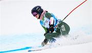 26 January 2023; Eábha McKenna of Ireland competing in the girls giant slalom event during day three of the 2023 Winter European Youth Olympic Festival at Friuli-Venezia Giulia in Udine, Italy. Photo by Eóin Noonan/Sportsfile