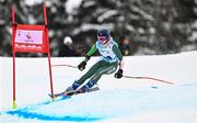 26 January 2023; Eábha McKenna of Ireland competing in the girls giant slalom event during day three of the 2023 Winter European Youth Olympic Festival at Friuli-Venezia Giulia in Udine, Italy. Photo by Eóin Noonan/Sportsfile