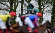 26 January 2023; A broadcast television camera at Gowran Park in Kilkenny. Photo by Seb Daly/Sportsfile