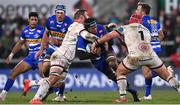 27 January 2023; Marvin Orie of DHL Stormers is tackled by Duane Vermeulen of Ulster during the United Rugby Championship match between Ulster and DHL Stormers at Kingspan Stadium in Belfast. Photo by Ramsey Cardy/Sportsfile