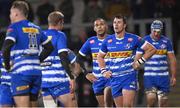 27 January 2023; DHL Stormers players after their side conceded their first try during the United Rugby Championship match between Ulster and DHL Stormers at Kingspan Stadium in Belfast. Photo by Ramsey Cardy/Sportsfile