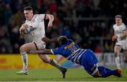 27 January 2023; James Hume of Ulster evades the tackle of Scarra Ntubeni of DHL Stormers during the United Rugby Championship match between Ulster and DHL Stormers at Kingspan Stadium in Belfast. Photo by Ramsey Cardy/Sportsfile