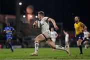 27 January 2023; Mike Lowry of Ulster on his way to scoring his side's fifth try during the United Rugby Championship match between Ulster and DHL Stormers at Kingspan Stadium in Belfast. Photo by Ramsey Cardy/Sportsfile
