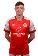 27 January 2023; Chris Forrester poses for a portrait during a St Patrick's Athletic squad portrait session at Richmond Park in Dublin. Photo by Stephen McCarthy/Sportsfile