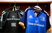 28 January 2023; The jersey of Leinster debutant Aitzol King is seen before the United Rugby Championship match between Leinster and Cardiff at RDS Arena in Dublin. Photo by Harry Murphy/Sportsfile