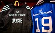 28 January 2023; The jersey of Leinster debutant James Culhane is seen before the United Rugby Championship match between Leinster and Cardiff at RDS Arena in Dublin. Photo by Harry Murphy/Sportsfile