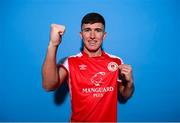 27 January 2023; Joe Redmond poses for a portrait during a St Patrick's Athletic squad portrait session at Richmond Park in Dublin. Photo by Stephen McCarthy/Sportsfile