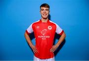 27 January 2023; Tommy Lonergan poses for a portrait during a St Patrick's Athletic squad portrait session at Richmond Park in Dublin. Photo by Stephen McCarthy/Sportsfile