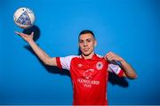 27 January 2023; Darius Lipsiuc poses for a portrait during a St Patrick's Athletic squad portrait session at Richmond Park in Dublin. Photo by Stephen McCarthy/Sportsfile