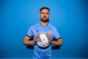 27 January 2023; Goalkeeper Danny Rogers poses for a portrait during a St Patrick's Athletic squad portrait session at Richmond Park in Dublin. Photo by Stephen McCarthy/Sportsfile