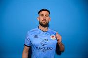 27 January 2023; Goalkeeper Danny Rogers poses for a portrait during a St Patrick's Athletic squad portrait session at Richmond Park in Dublin. Photo by Stephen McCarthy/Sportsfile