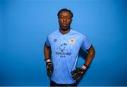 27 January 2023; Goalkeeper David Odumosu poses for a portrait during a St Patrick's Athletic squad portrait session at Richmond Park in Dublin. Photo by Stephen McCarthy/Sportsfile