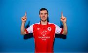 27 January 2023; Mark Dovle poses for a portrait during a St Patrick's Athletic squad portrait session at Richmond Park in Dublin. Photo by Stephen McCarthy/Sportsfile