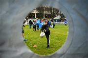 28 January 2023; Leinster supporters in the Bank of Ireland family fun zone before the United Rugby Championship match between Leinster and Cardiff at RDS Arena in Dublin. Photo by Harry Murphy/Sportsfile