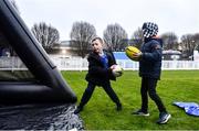 28 January 2023; Bank of Ireland Family Fun Zone before the United Rugby Championship match between Leinster and Cardiff at RDS Arena in Dublin. Photo by Ben McShane/Sportsfile