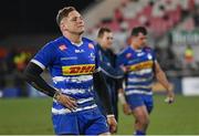 27 January 2023; Cornel Smit of DHL Stormers after his side's defeat in the United Rugby Championship match between Ulster and DHL Stormers at Kingspan Stadium in Belfast. Photo by Ramsey Cardy/Sportsfile