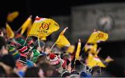 27 January 2023; A general view of a Ulster flag during the United Rugby Championship match between Ulster and DHL Stormers at Kingspan Stadium in Belfast. Photo by Ramsey Cardy/Sportsfile
