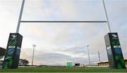 28 January 2023; A general view of the pitch and posts before the United Rugby Championship match between Connacht and Emirates Lions at The Sportsground in Galway. Photo by Seb Daly/Sportsfile