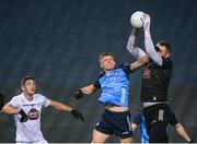 28 January 2023; Mark Donnellan of Kildare in action against Cian Murphy of Dublin during the Allianz Football League Division 2 match between Dublin and Kildare at Croke Park in Dublin. Photo by Stephen McCarthy/Sportsfile