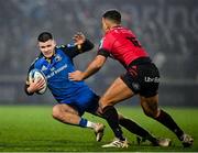 28 January 2023; Chris Cosgrave of Leinster in action against Ben Thomas of Cardiff during the United Rugby Championship match between Leinster and Cardiff at RDS Arena in Dublin. Photo by Brendan Moran/Sportsfile