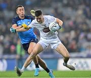 28 January 2023; Mick O’Grady of Kildare in action against Cormac Costello of Dublin during the Allianz Football League Division 2 match between Dublin and Kildare at Croke Park in Dublin. Photo by Stephen Marken/Sportsfile