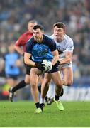 28 January 2023; Colin Basquel of Dublin and Alex Beirne of Kildare during the Allianz Football League Division 2 match between Dublin and Kildare at Croke Park in Dublin. Photo by Stephen Marken/Sportsfile