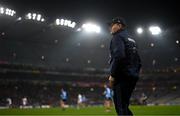 28 January 2023; Dublin manager Dessie Farrell during the Allianz Football League Division 2 match between Dublin and Kildare at Croke Park in Dublin. Photo by Stephen McCarthy/Sportsfile