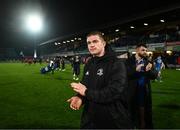 28 January 2023; Scott Penny of Leinster after his side's victory in the United Rugby Championship match between Leinster and Cardiff at RDS Arena in Dublin. Photo by Harry Murphy/Sportsfile