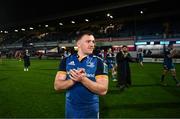 28 January 2023; Liam Turner of Leinster after his side's victory in the United Rugby Championship match between Leinster and Cardiff at RDS Arena in Dublin. Photo by Harry Murphy/Sportsfile