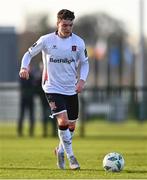 27 January 2023; Alfie Lewis of Dundalk during the Pre-Season Friendly match between Cork City and Dundalk at the FAI National Training Centre in Abbotstown, Dublin. Photo by Ben McShane/Sportsfile