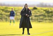 27 January 2023; Dundalk sports scientist Claire Dunne before the Pre-Season Friendly match between Cork City and Dundalk at the FAI National Training Centre in Abbotstown, Dublin. Photo by Ben McShane/Sportsfile