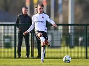 27 January 2023; Hayden Muller of Dundalk during the Pre-Season Friendly match between Cork City and Dundalk at the FAI National Training Centre in Abbotstown, Dublin. Photo by Ben McShane/Sportsfile