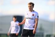 27 January 2023; Greg Sloggett of Dundalk during the Pre-Season Friendly match between Cork City and Dundalk at the FAI National Training Centre in Abbotstown, Dublin. Photo by Ben McShane/Sportsfile